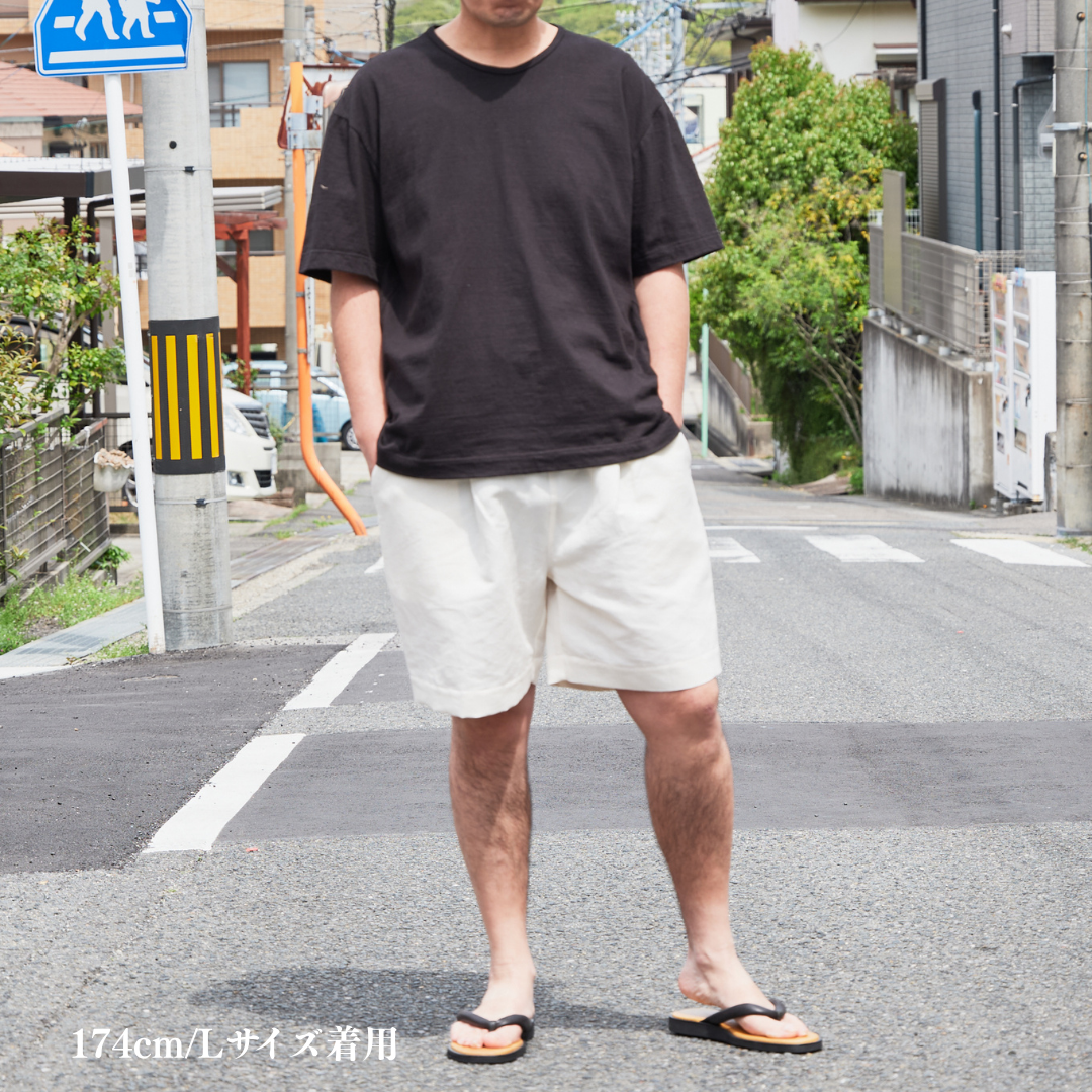 尾州小寸丸胴編み Tシャツ