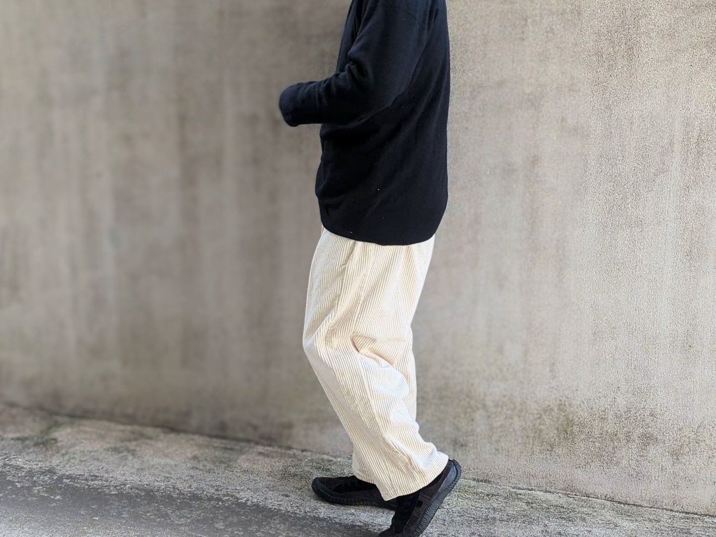 ＜OSOCU＞コットンヘンプコーデュロイ バルーンパンツ 遠州織物