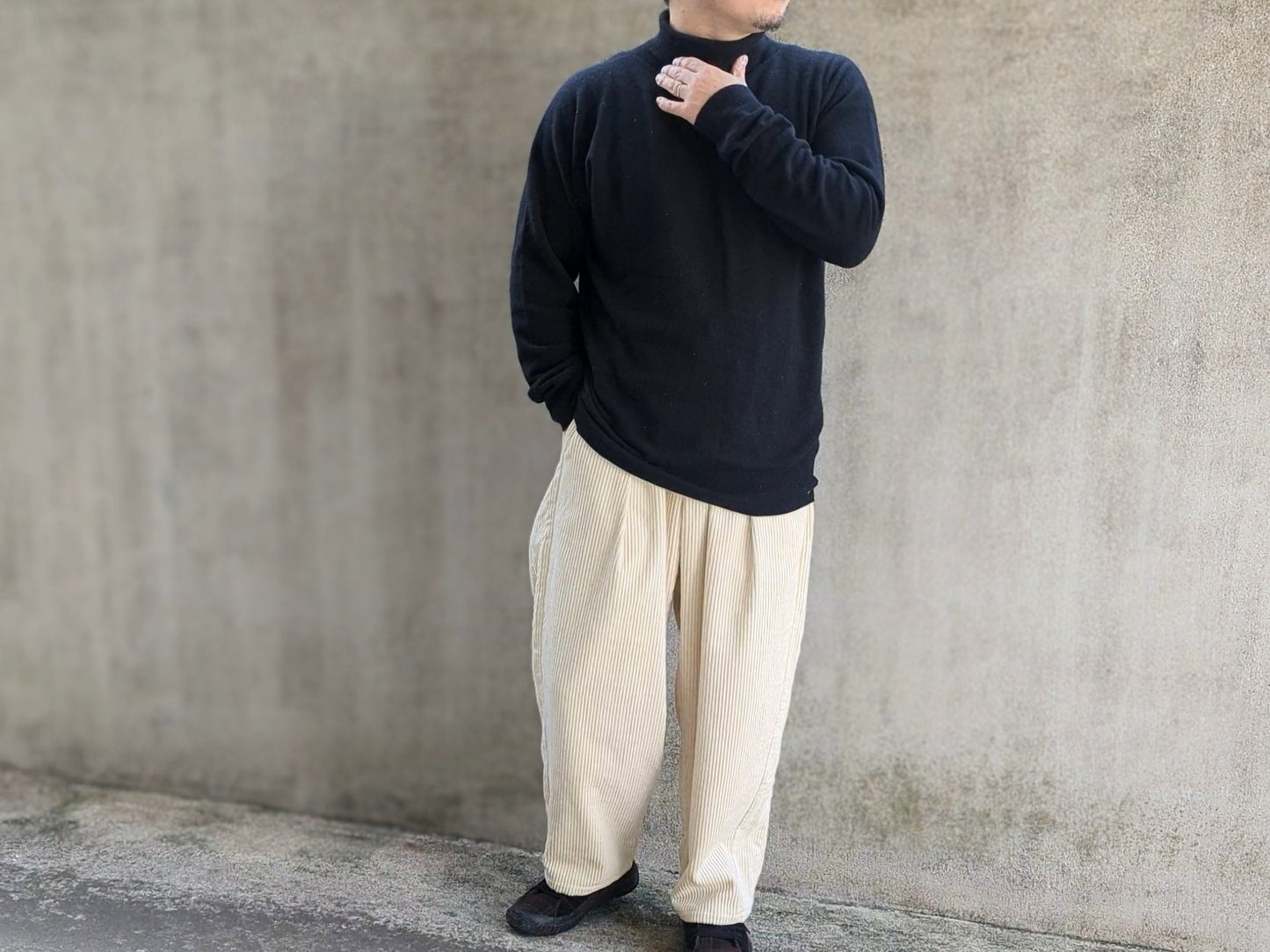＜OSOCU＞コットンヘンプコーデュロイ バルーンパンツ 遠州織物