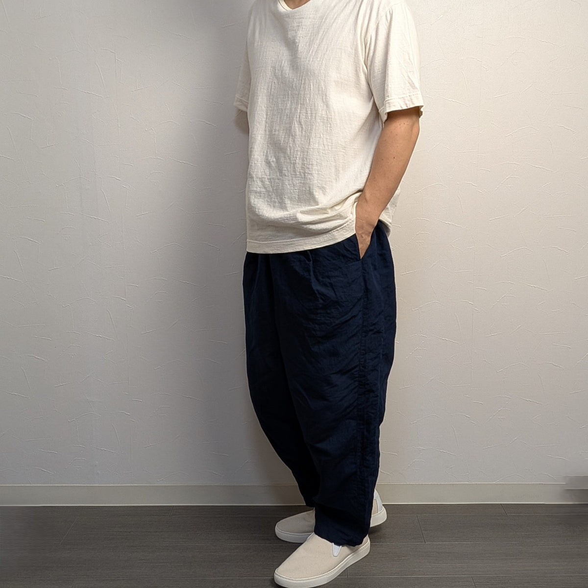 【受注染色】知多木綿 ヨハクパンツ 伝統色染 濃紺