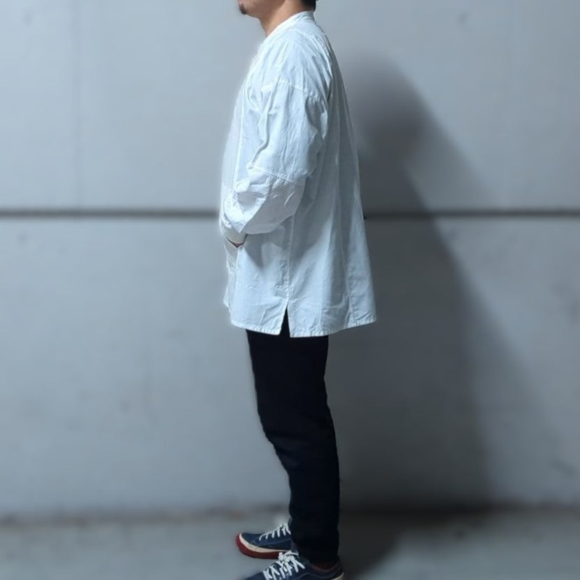 <OSOCU> 知多木綿 知多晒＆生機（きばた） 直線シャツ