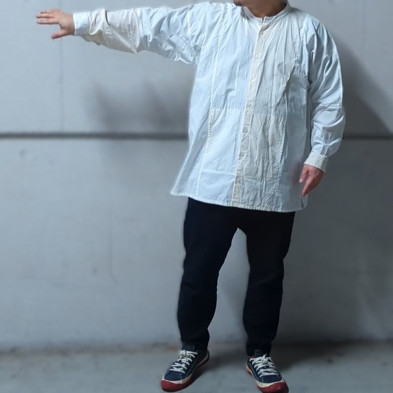 <OSOCU> 知多木綿 知多晒＆生機（きばた） 直線シャツ